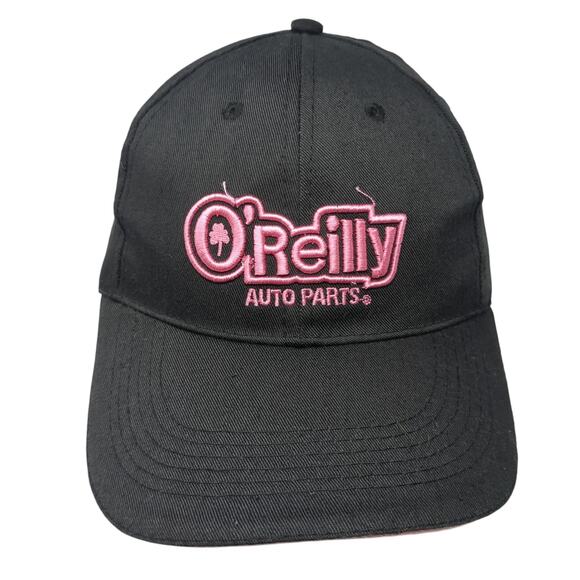 O'Reilly Auto Parts Strapback Baseball Cap Black One Size Adjustable Embroidered - Picture 1 of 9